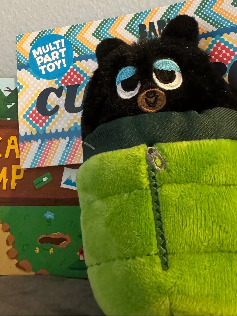 Bark ‘Cubby Roll’ Black Bear Plush Dog Toy